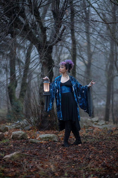 Kimono Celestial de Terciopelo