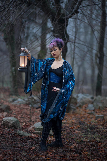 Kimono Celestial de Terciopelo