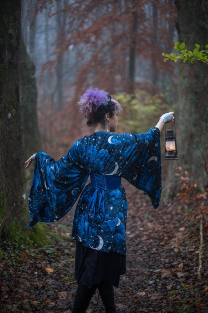 Kimono Celestial de Terciopelo