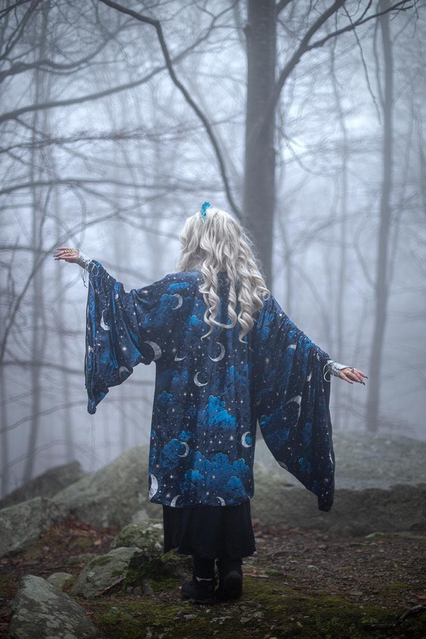 Kimono Celestial de Terciopelo