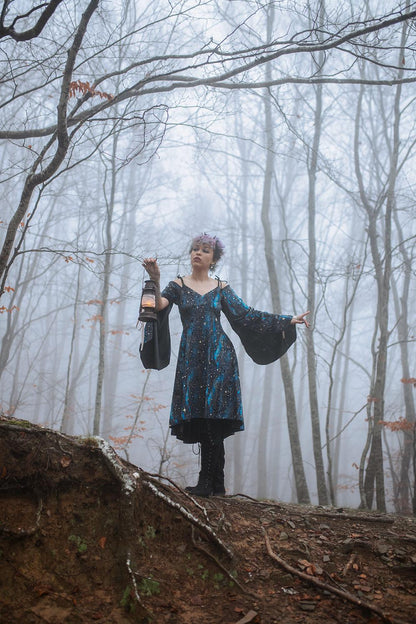 Vestido Celestial de Terciopelo