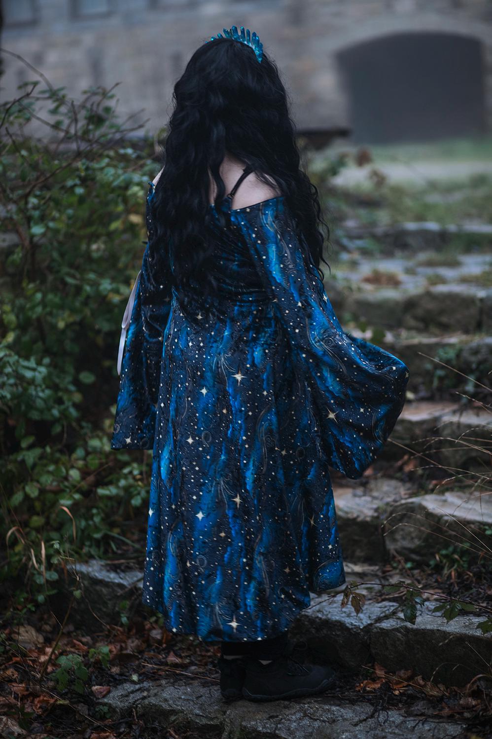Vestido Celestial de Terciopelo