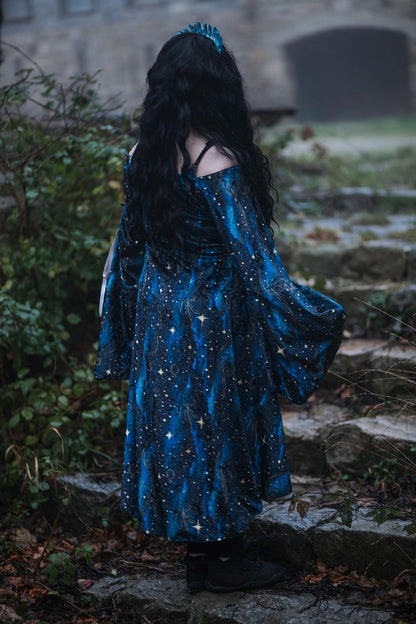 Vestido Celestial de Terciopelo