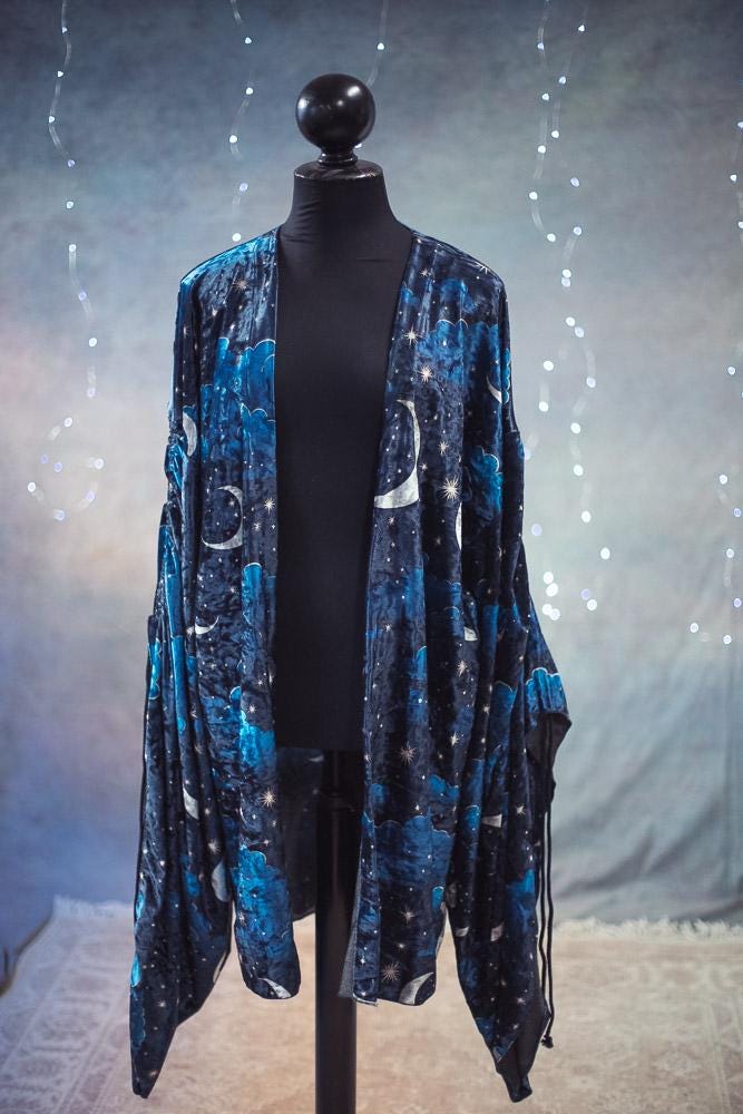 Kimono Celestial de Terciopelo