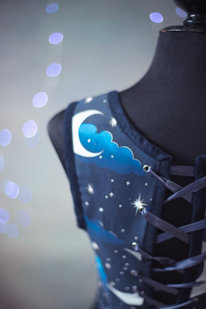 Corset Renacentista Celestial de Estrellas