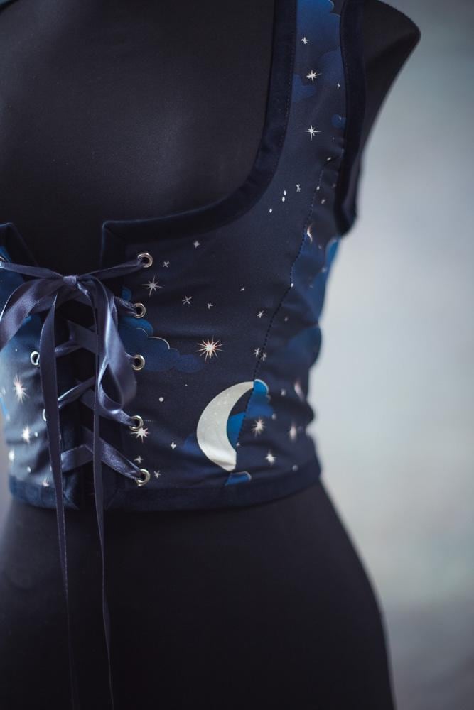 Corset Renacentista Celestial de Estrellas