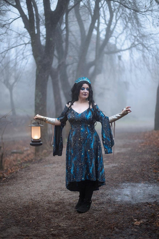 Vestido Celestial de Terciopelo