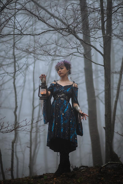 Vestido Celestial de Terciopelo
