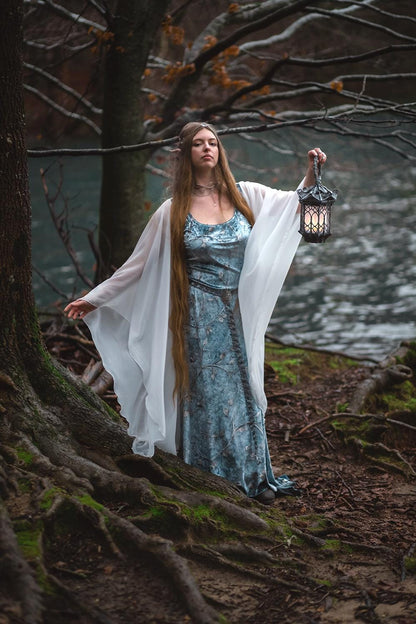Vestido Élfico de Terciopelo