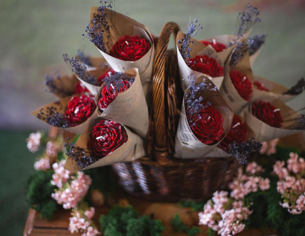 Vela Ramo de Rosas