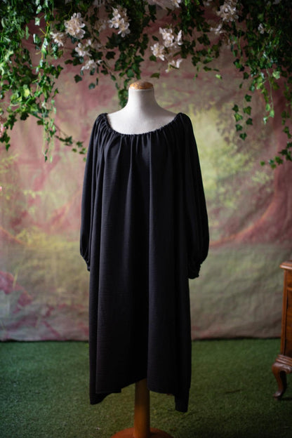 Camisola Medieval Negra de Viscosa