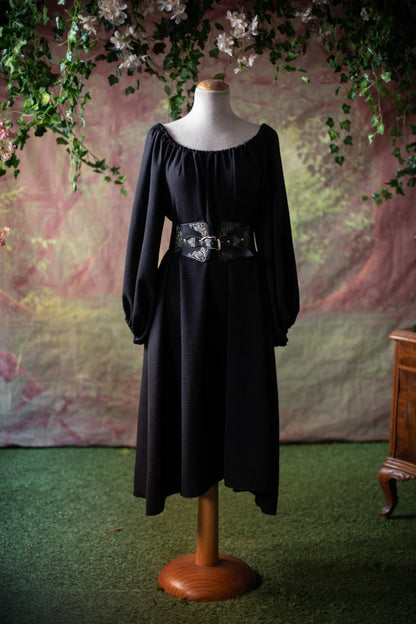 Camisola Medieval Negra de Viscosa