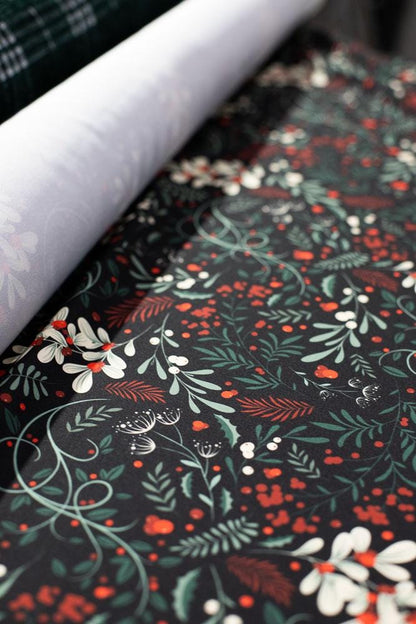Tela Navideña de Muérdago