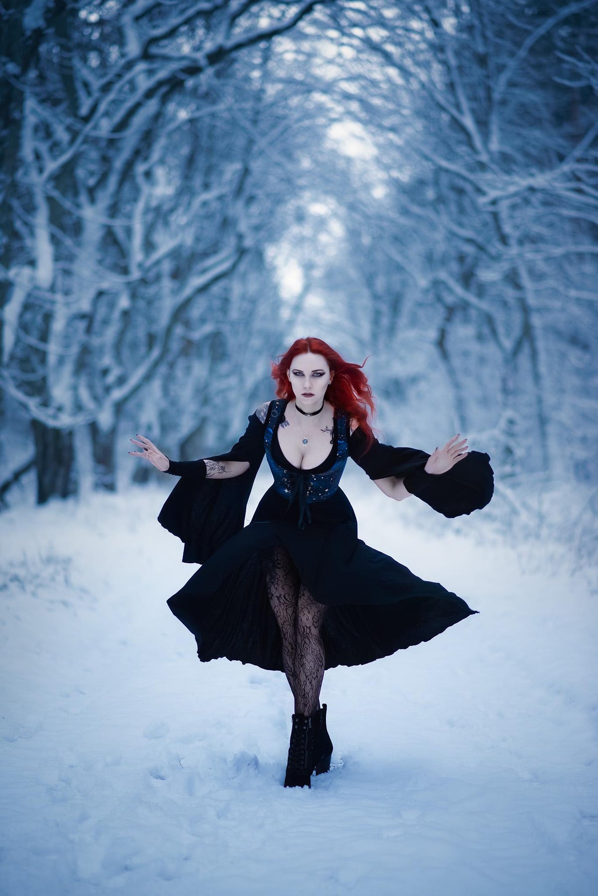 Vestido Élfico Negro