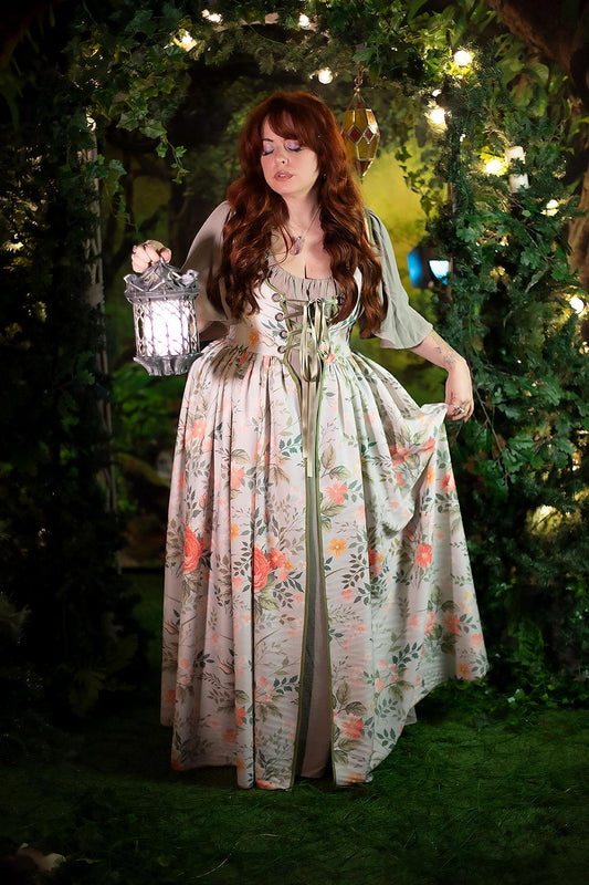 Sobrevestido Corsé Floral