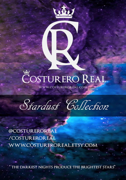 Vestido Bruja Celestial de Terciopelo Negro