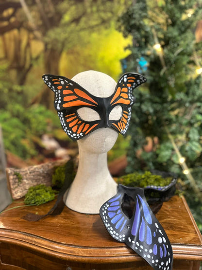 Máscara de Cuero Mariposa Monarca