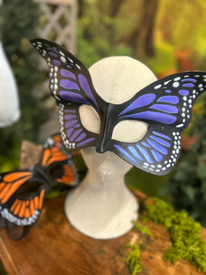 Máscara de Cuero Mariposa Monarca