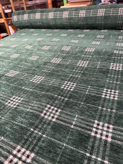 Tela de Tartán Verde Escocés
